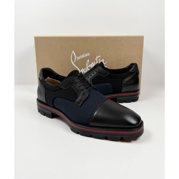 Size 8.5 - Christian Louboutin Mika Sky Flat Derby Shoes NEW main image 6